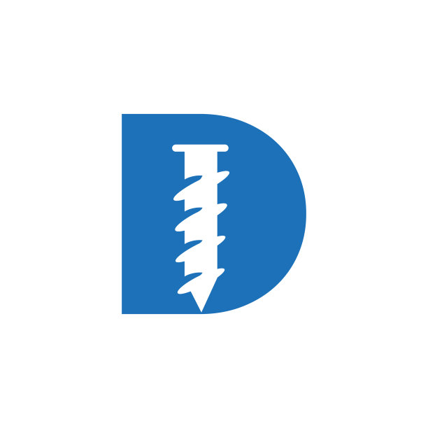 字母D螺钉标志模板建筑五金商标志设计图片下载