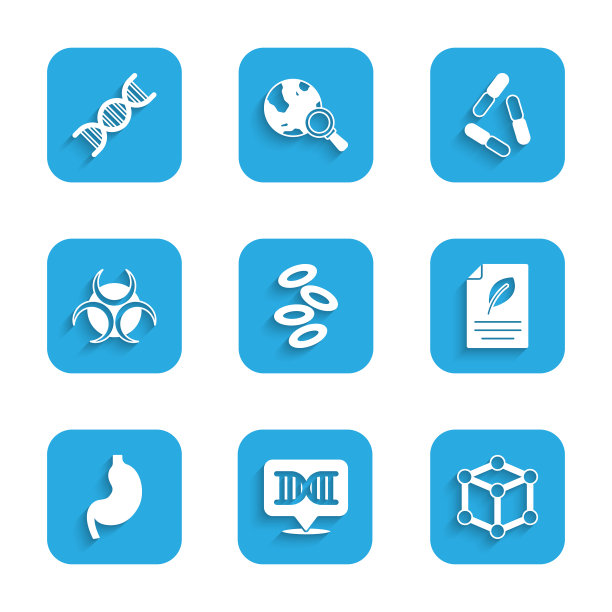 定血红蛋白DNA符号分子生态纸图片下载