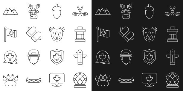 立蒙特利尔生物圈加拿大图腾柱图片下载