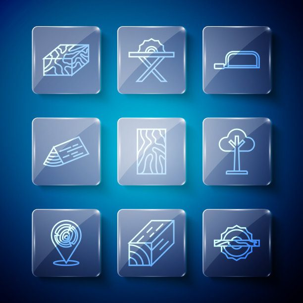 集线原木横梁电圆锯图片下载