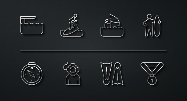 设置线跳板或跳板指南针图片下载