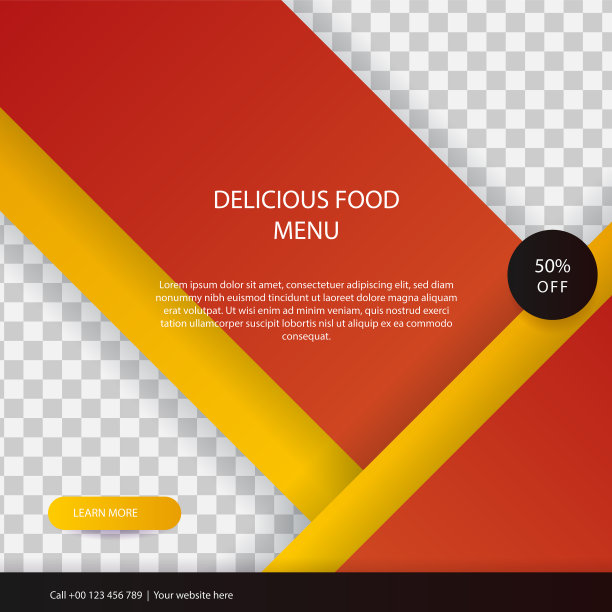 超级美味的快餐社交媒体帖子图片下载