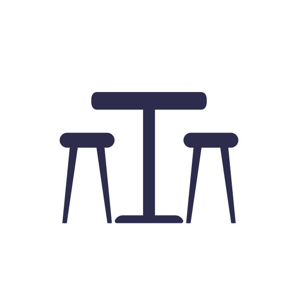 餐桌与椅子图标图片下载