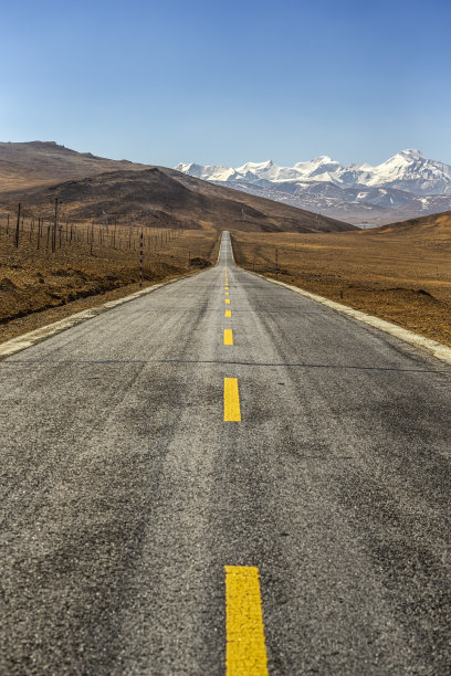 雪山国道图片下载