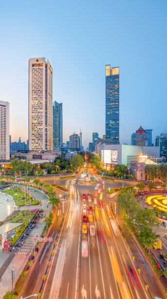 德基广场，新街口商业区，南京市，中国图片下载