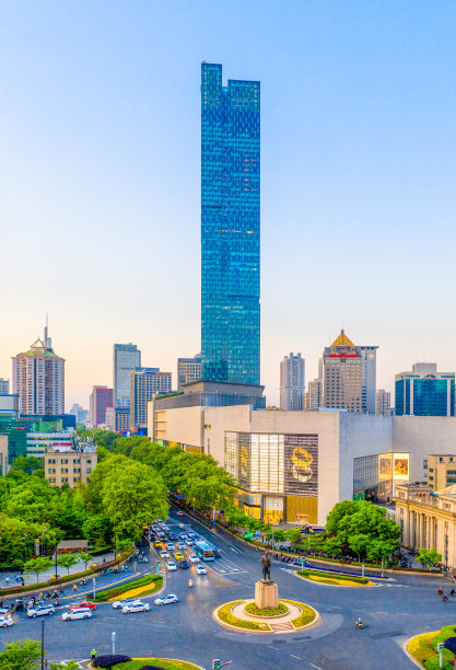 德基广场，新街口商业区，南京市，中国图片下载