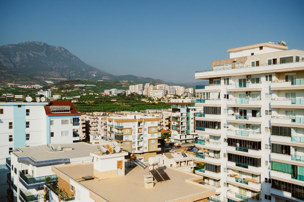 现代高层公寓城市图片下载