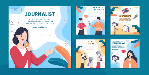 新闻或社交广播社交媒体图片下载