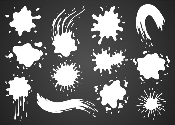 油漆斑点溅集设计使用垃圾图片下载