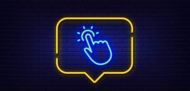 触点线图标点击这里标志霓虹灯图片下载