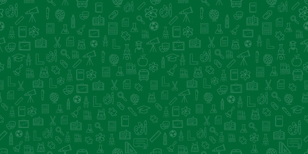 学校的背景。回归学校理念。欢迎回到学校图案与学校用品。矢量设计图片下载