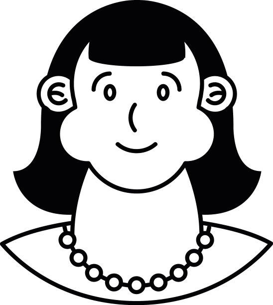 女人戴着项链图片下载