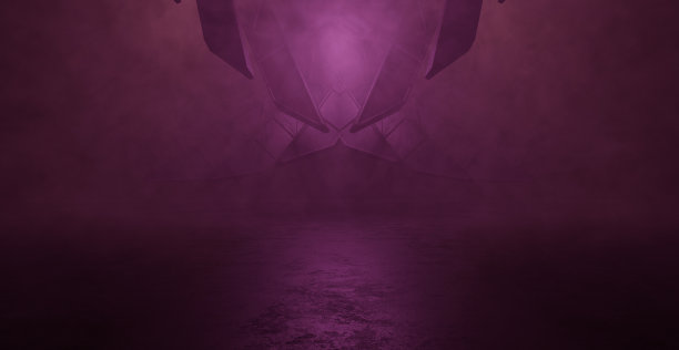 摘要未知空烟明亮的紫色组成插图旗帜背景墙纸3D渲染图片下载