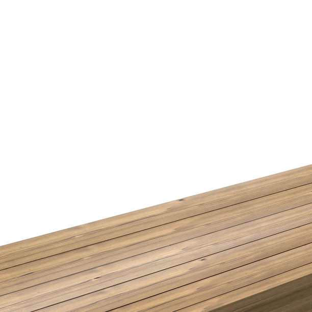 白底木桌角或白底木桌角的景象三维渲染图片下载