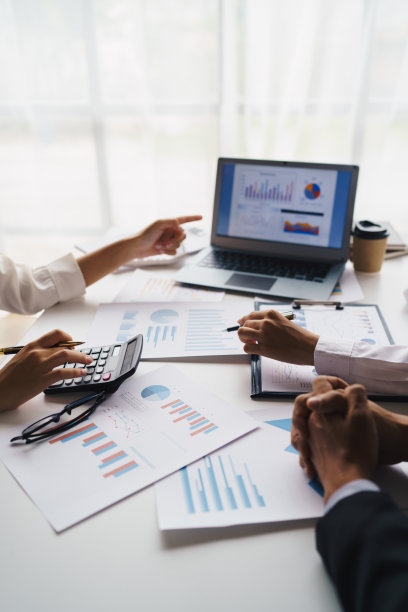 商务人士开会讨论市场形势。企业金融的概念图片下载