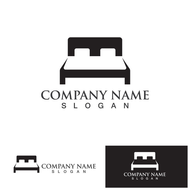 床上标志和象征酒店商业标志图片下载