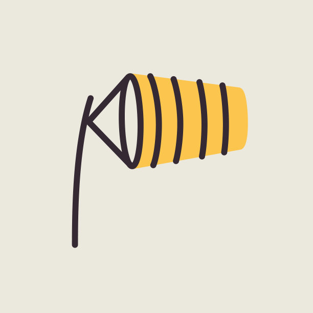 风袜在机场跑道上被风吹胀了图片下载