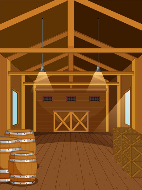 谷仓里的场景图片下载