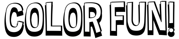 彩色有趣的文字横幅在白色背景图片下载