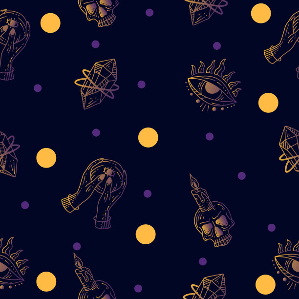 设置无缝图案梯度黄色和紫色图片下载