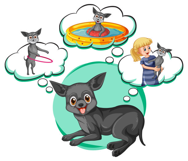 有很多叫声的狗会思考图片下载