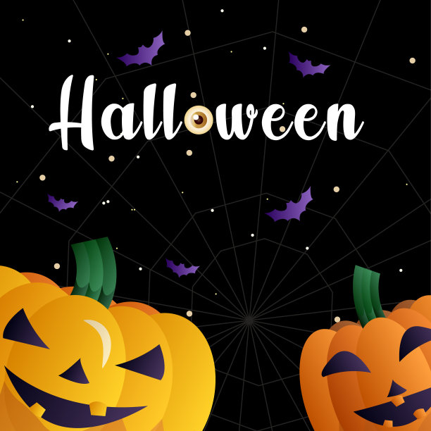 矢量插图。万圣节快乐设计模板。图片下载