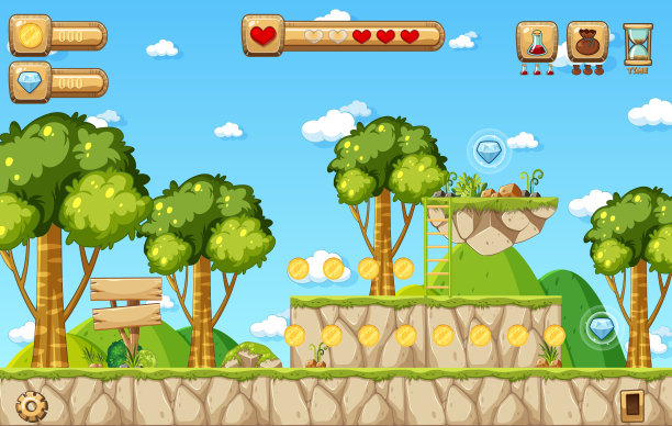 游戏模板丛林场景图片下载