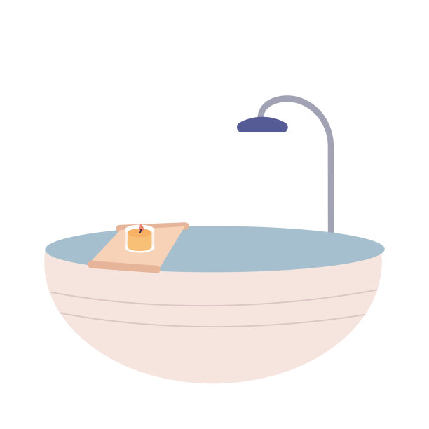 浴室与沐浴卡通图片下载