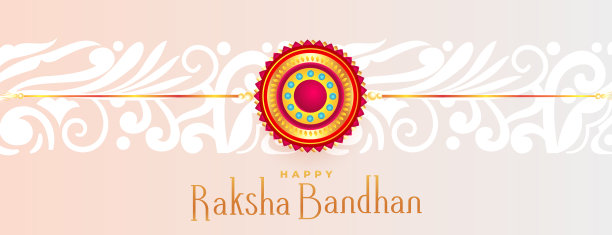 raksha bandhan节日祝福卡快乐图片下载