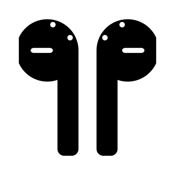 一套耳机音乐平图标声音技术图片下载