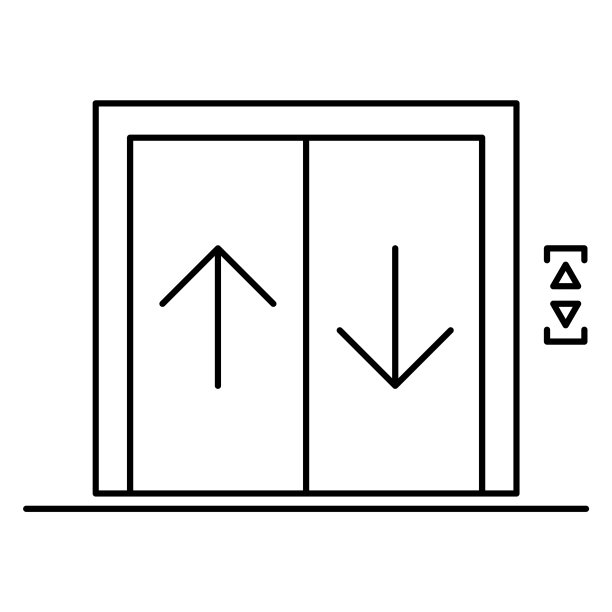 电梯电梯图标平面设计入口标志图片下载