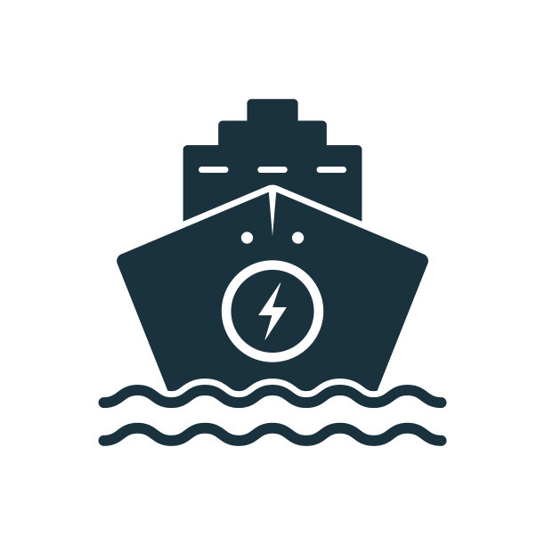 电船剪影黑色图标生态海洋图片下载