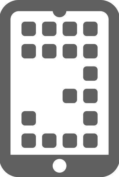 灰色手机App图标图形图片下载