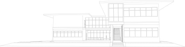建筑项目的3D插图图片下载
