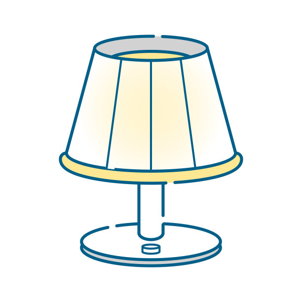 简单台灯的剪贴画图片下载