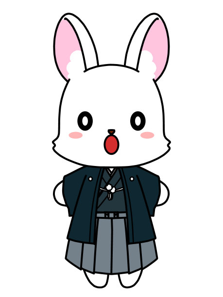 穿着和服的兔子图片下载