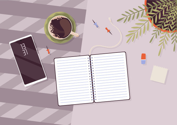 俯视图工作场所组织模拟办公桌图片下载