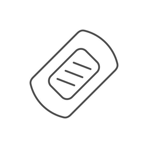 避孕贴片线条轮廓图标图片下载