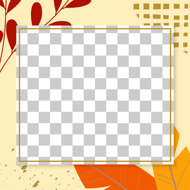 秋天，秋天的背景横幅，海报设计模板。社交媒体树叶框架或边界。销售，感恩节的概念与树叶。矢量插图。图片下载