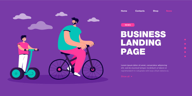 卡通爸爸骑自行车和儿子在私人图片下载