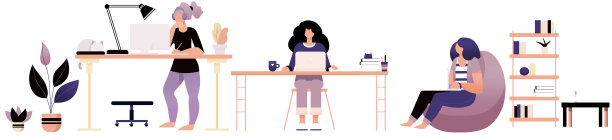 在家办公的人图片下载