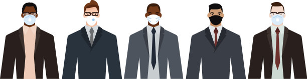 一群形形色色的成年商人图片下载