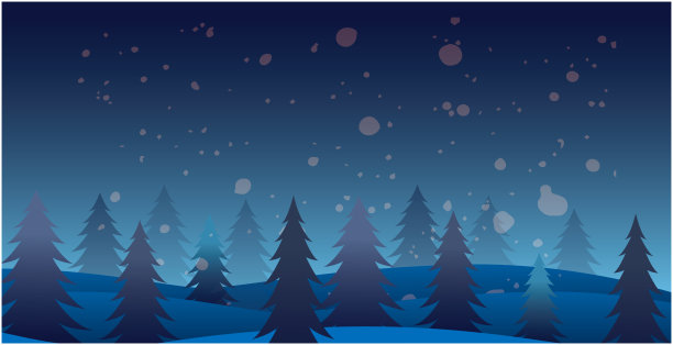 圣诞冬季雪景背景矢量素材图片下载