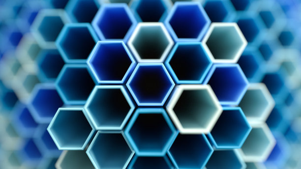 抽象的六边形背景图片下载