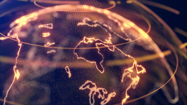 电影数字技术地球，加拿大大陆及其周围环境图片下载