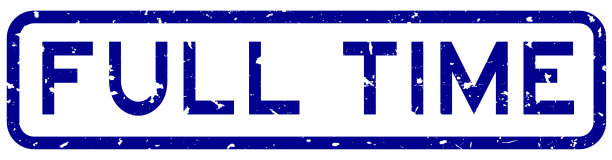 Grunge蓝色全时间字方橡胶密封图片下载