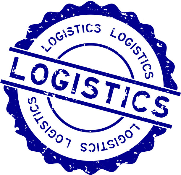 垃圾蓝色后勤字圆形橡胶密封图片下载