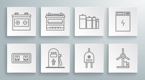 集线电插座车电瓶车图片下载