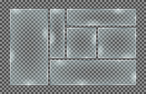 一套玻璃板，隔离在透明的图片下载