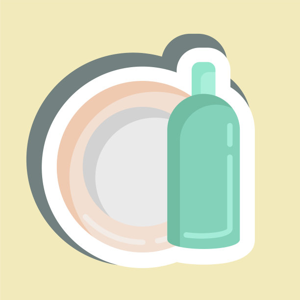 贴纸洗碗适合小孩子的标志图片下载